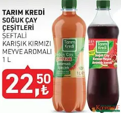 TARIM KREDİ SOĞUK ÇAY ÇEŞİTLERİ 1 L indirimli fiyat TARIM KREDİ SOĞUK ÇAY ÇEŞİTLERİ 1 L fiyat ve kampanya bilgisi